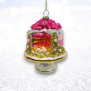 Pre-Order December Diamonds Jeweled Bright Cake on Stand Ornament 79-79419 Sweet Dreams
