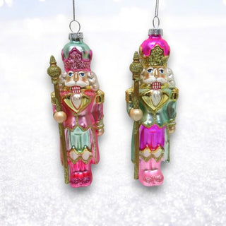Pre-Order December Diamonds Bright Glittered Glass Nutcracker Ornament Set 79-79422 Sweet Dreams