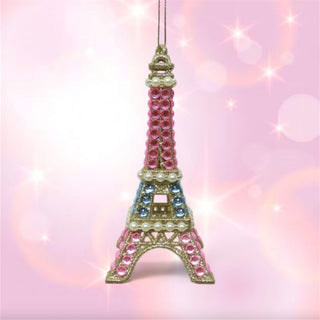 Pre-Order December Diamonds Pink Pearl Eiffel Tower Ornament 79-79429