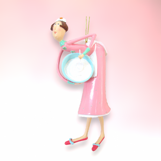 Whimsical Pink Baking Angel w/Frosting 79-81394 North Pole Sweet Shoppe