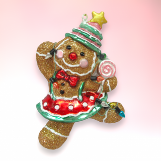 Gingerbread Girl w/Cake Ornament 79-81939 North Pole Sweet Shoppe