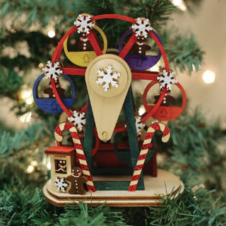 Ginger Man Ferris Wheel Wooden Ornament 80050