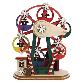 Ginger Man Ferris Wheel Wooden Ornament 80050