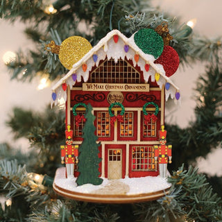 Ornament Maker's Shop Nutcrackers Wooden Ornament 80062