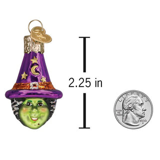 Mini Witch Head Ornament 86760 Gumdrops Collection