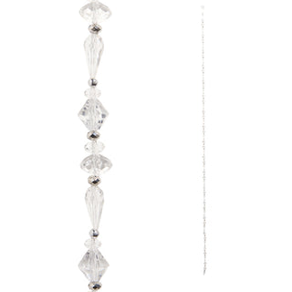 Pre-Order Raz 5' Clear Bead Garland Christmas Tree Garland 4417551