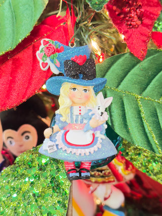 Pre-Order 4" Kurt Adler Alice In Wonderland Character Ornaments 5 Assorted H5906