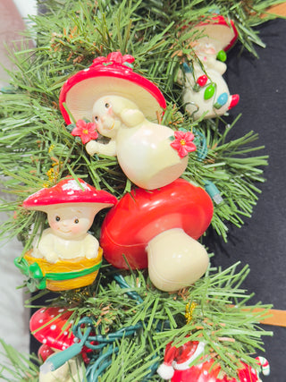Whimsical Christmas Merry Little Mushroom Angel Ornament Set MLM0009