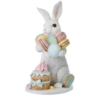 Pastel Macarons Easter Bunny w/Treats MT23707