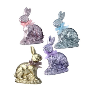 4" or 9" Pastel Resin Foil Chocolate Bunny Easter MT26221/MT26222