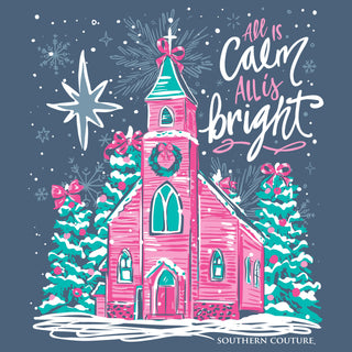 Classic All Is Calm All Is Bright on Long Sleeve