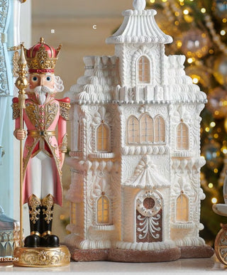 PRE-ORDER Raz 20" Lighted Pink Nutcracker w/ Staff 4501677