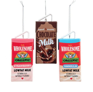 Christmas Food and Drinks Milk Carton Ornament Set H7614 Food Gourmet