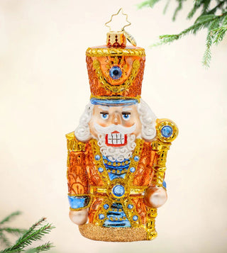 Pre-Order Christopher Radko 6" Gilded Guardian Nutcracker Ornament 1022479