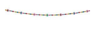 Pre-Order Christopher Shiny Bright 7' Radko Christmas Confetti Garland 4027757