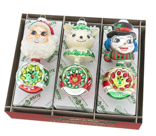Pre-Order Christopher Radko Shiny Bright 5.5" Holiday Splendor 3 Count Figure Rounds 4028000