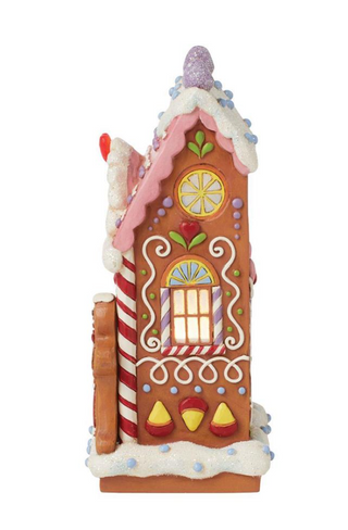 Heartwood Creek "Baking Spirits Bright" LED Gingerbread Bakery House Figurine 6015519