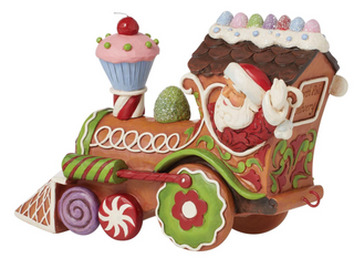 Heartwood Creek "Santa's On His Way" Gingerbread Santa Train Figurine 6015432