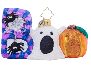 Halloween BOO-tacular Delight Ghost Pumpkin Ornament 1021965