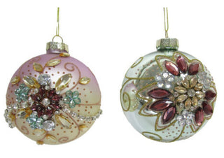 Purple Ombre Blue Tinted Jeweled Ornament 79-81505 A Very Fairy Christmas