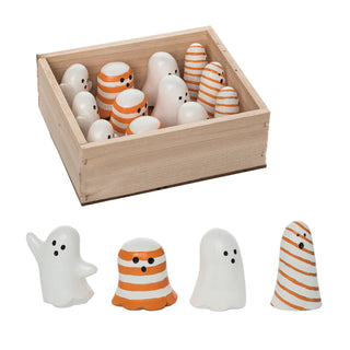 Pre-Order Set of Candy Corn Striped Mini Ghost Set TH00162