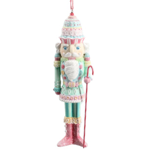 Pastel Pink Blue Cake Nutcracker Ornament 29-29310 North Pole Sweet Shoppe