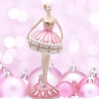 Pink Christmas Sugar Frosted Cake Bellerina B 29-29604 Nutcracker Sweet Shoppe