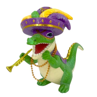 Alligator with Mask 65-65037 Gator Mardi Gras