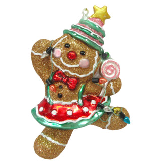 Gingerbread Girl w/Cake Ornament 79-81939 North Pole Sweet Shoppe