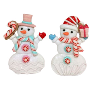 Pre-Order December Diamonds Pastel Snowman Ornament Set 05-05505