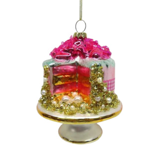 Pre-Order December Diamonds Jeweled Bright Cake on Stand Ornament 79-79419 Sweet Dreams