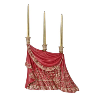 Pre-Order December Diamonds 16in Curtain Candle Holder 29-30322 Christmas Theater