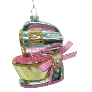 Blue Bright Pearl Glass Retro Mixer Ornament 79-79418 Sweet Dreams