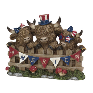 Pre-Order Spring 2026 Resin Americana Highland Cows w/ Banner