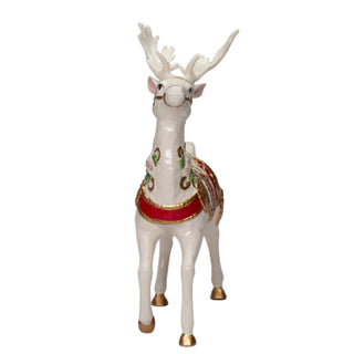 Christmas Fantasia Standing Deer Figurine Tabletop Decor 10677