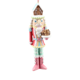 Pink Gingerbread Nutcracker Ornament 29-29309 North Pole Sweet Shoppe