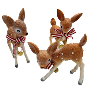 Resin Vintage Holiday Deer Set TC02949