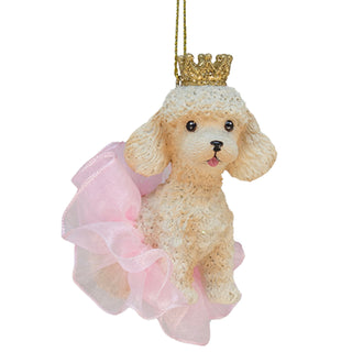 3" Ballet Poodle Ornament E1016