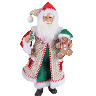 Karen Didion 17" Whimiscal Gingerbread Santa