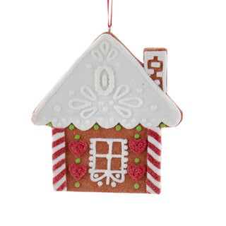 Flat Gingerbread, Santa, Snowman and House Christmas Ornament D4156