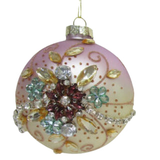 Purple Ombre Blue Tinted Jeweled Ornament 79-81505 A Very Fairy Christmas