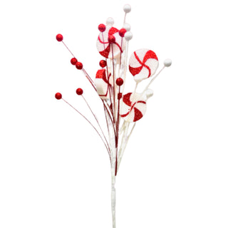 Peppermint Candy Spray Tree Pick 05-05179