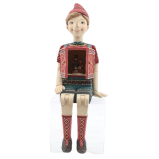Pre-Order December Diamonds 18 in Pinocchio with Music Box 29-30314 Christmas Theater
