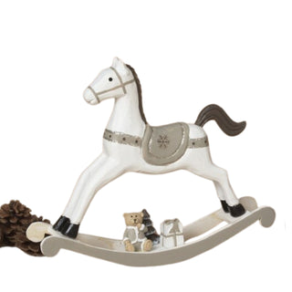 Hand Carved Wood Holiday Rocking Horse 2793720