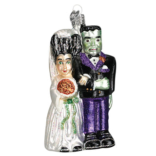 Halloween Frankenstein & Bride Ornament 26065