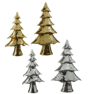 PRE-ORDER Large Gold Silver Layered Bedazzled Disco Ball Tree Set 4554051