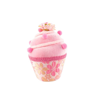 Pink 6 in Pink Swirl Cupcake Retro Hippy Ornament 08-00054 Spring Sweets
