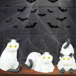 Halloween Ghost Kitty Tabletop Figurines 55152