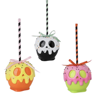 Halloween Green Orange Black Candy Apple Frosted Ghoulish Goodies