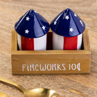 Patriotic Americana Fireworks w/Crate Display A5106